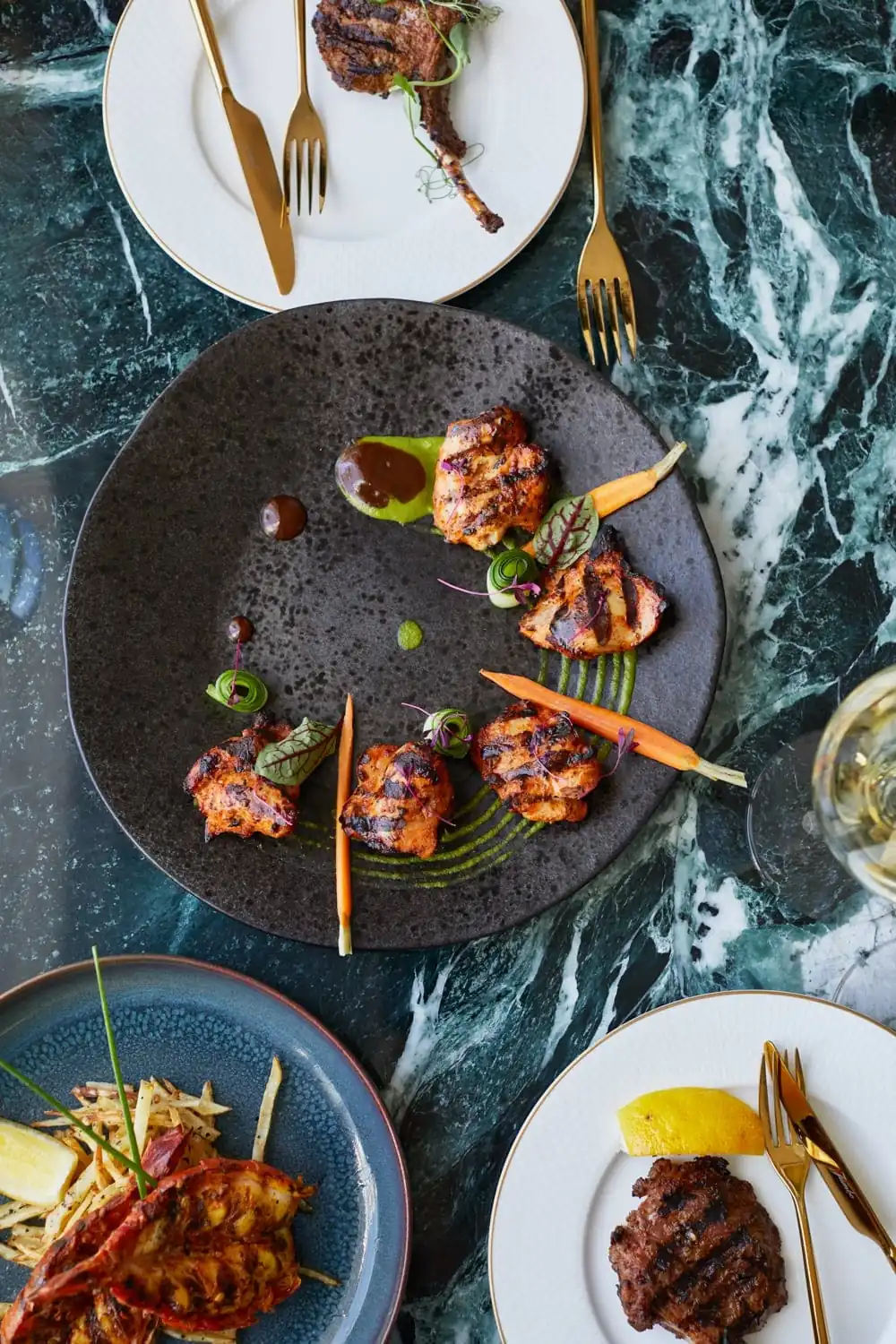 dishes from Madhu’s at  the Grove